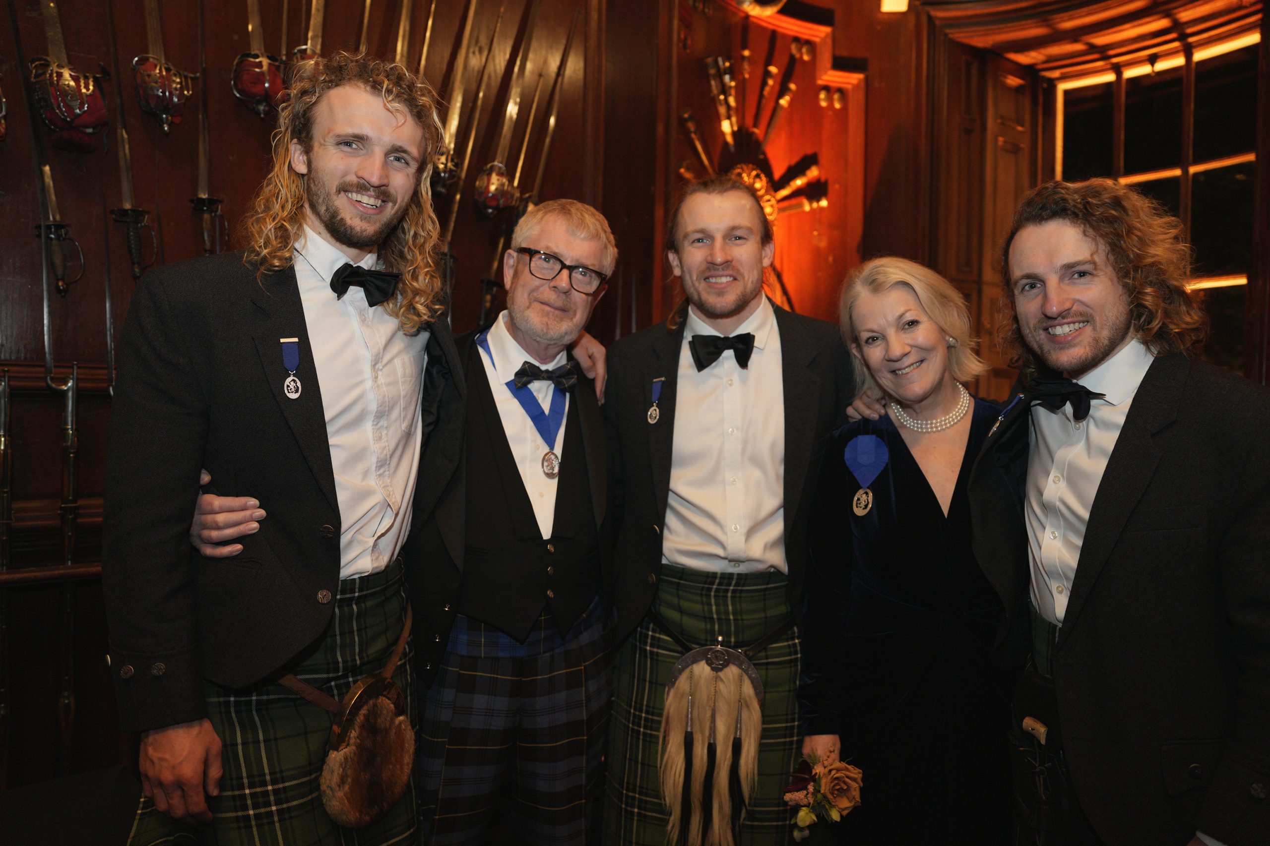 Annabel Meikle with the MacLean Brothers
