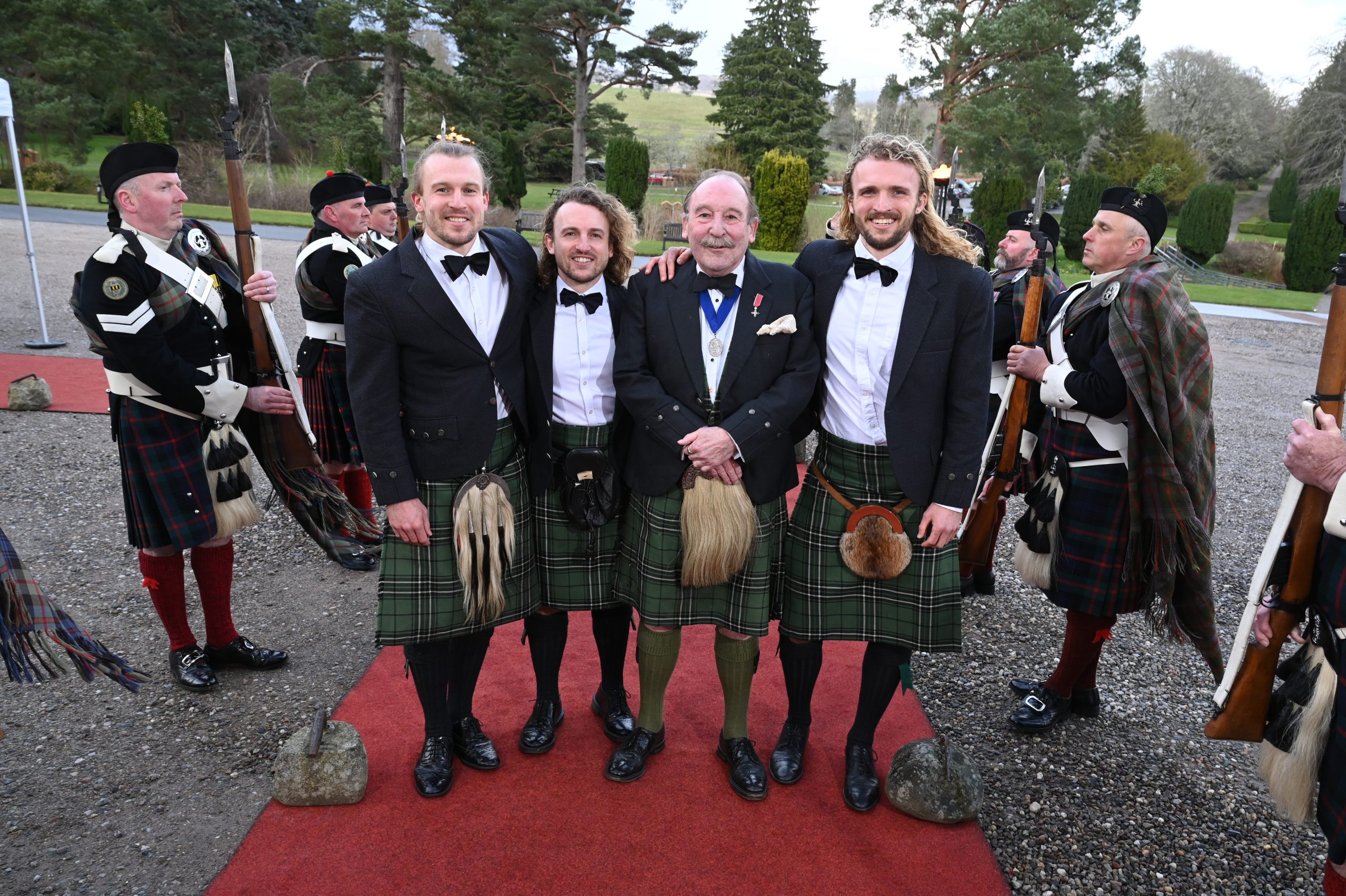 The MacLeans arriving at Blair Castle for Keepers of the Quaich